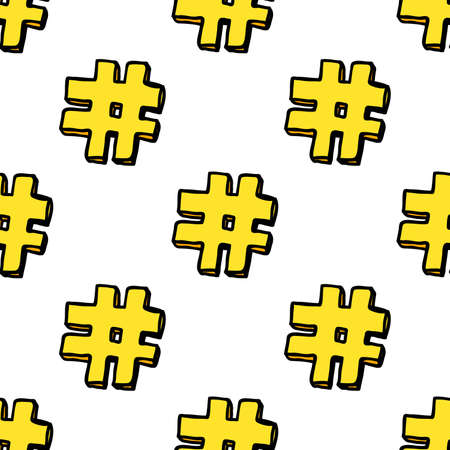 Golden yellow tag Abstract seamless pattern in vintage style. Artistic wallpaper abstract background. Modern graphic elementのイラスト素材