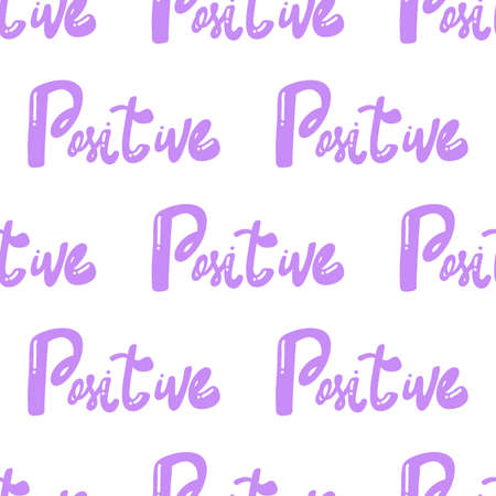Positive. Vector seamless pattern with calligraphy hand drawn text. Good for wrapping paper, wedding card, birthday invitation, pattern fill, wallpaperのイラスト素材