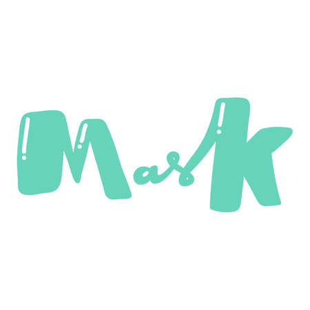 Mask. Retro poster. Vector vintage illustration. Abstract card, poster, bannerのイラスト素材