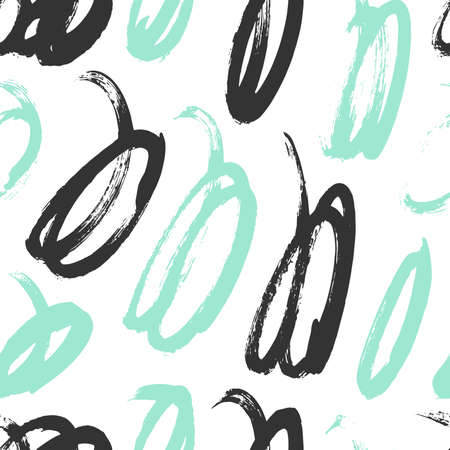 Multicolored Seamless Pattern for fabric design. Water splash paint splatter. Background texture old fabric. Ink paint Line vector.のイラスト素材