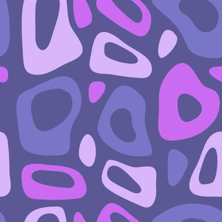 Vector hand drawn seamless pattern cute design. Purple, pink, lilac color shapeのイラスト素材