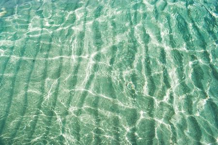 Transparent water of Mediterranean sea, Sardinia, Italyの写真素材