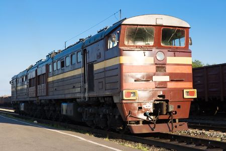 modern locomotive on a railway