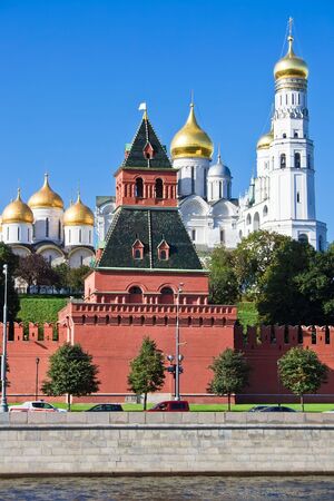 Famous Moscow Kremlin and Churches, Russiaの写真素材