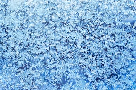 Frost pattern on a winter window
