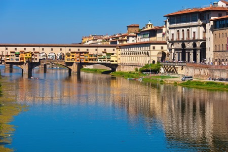 Old bridge -  Ponte Vecchio in Florence, Tuscany, Italyの写真素材
