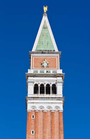 Bell Tower on San Marco sqaure, Venice, Italyの写真素材