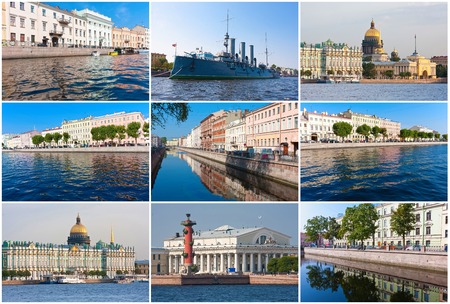 Beautiful photos of canals in Saint Petersburg, Russiaのeditorial素材