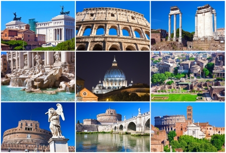 Collection of beautiful photos in Rome, Italyの写真素材