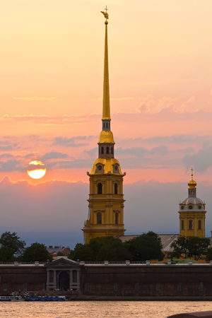 Peter and Paul fortress in Saint Petersburg, Russiaの写真素材