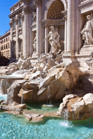 Fountain di Trevi - most famous fountain in Rome, Italyの写真素材