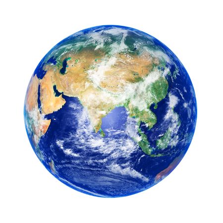 Earth Globe, Asia, high resolution imageのeditorial素材