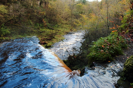 Lynn Falls, North Ayrshire, Scotland.の写真素材
