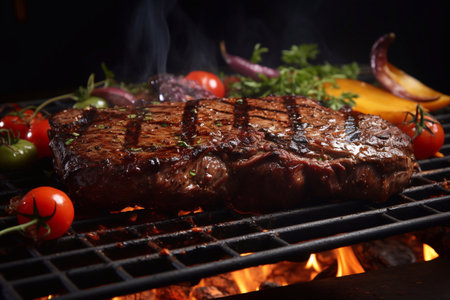Delectable Beef Ribeye Grill Chicken Assortment Generative AIの素材