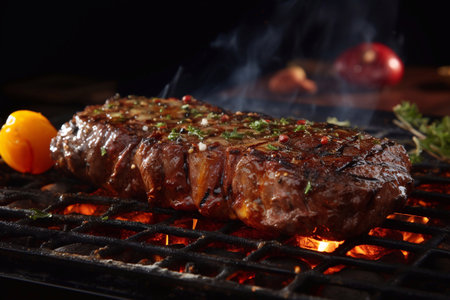 Savor the Flavor Beef Ribeye Grill Chicken Pairing Generative AIの素材