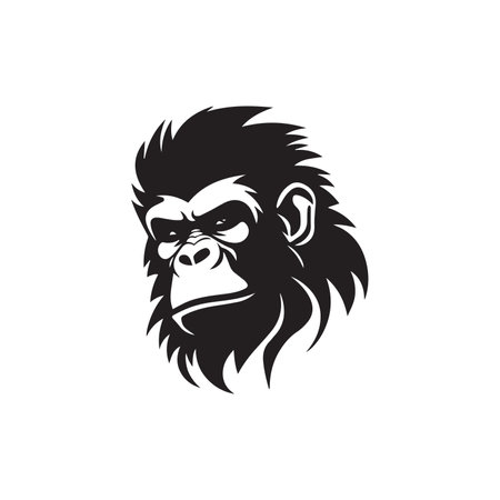 Aggressive Gorilla logo vector templateのイラスト素材