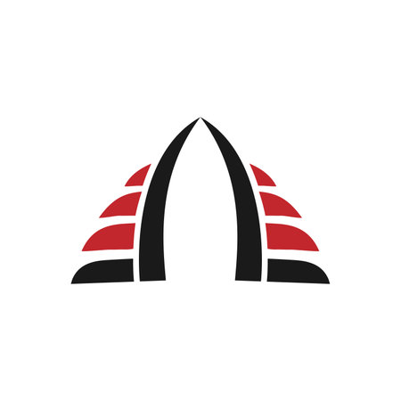 Large skyscraper Building vector logo templateのイラスト素材
