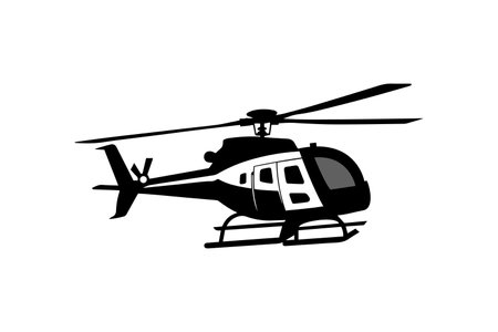 Helicopter logo isolated vector templateのイラスト素材