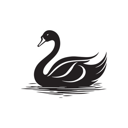 Swan logo icon vector templateのイラスト素材