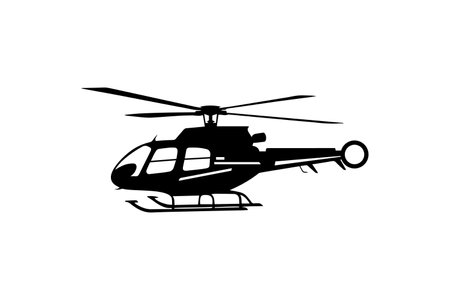 Helicopter company vector logo icon silhouetteのイラスト素材