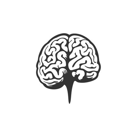 Human brain for medical, genetics and healthcare design or idea of logoのイラスト素材