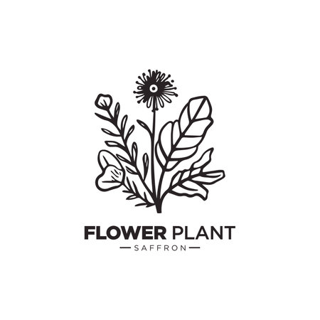 modern feminine flower plant logo vector icon silhouetteのイラスト素材