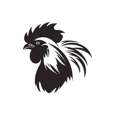 rooster or cock logo vectorのイラスト素材