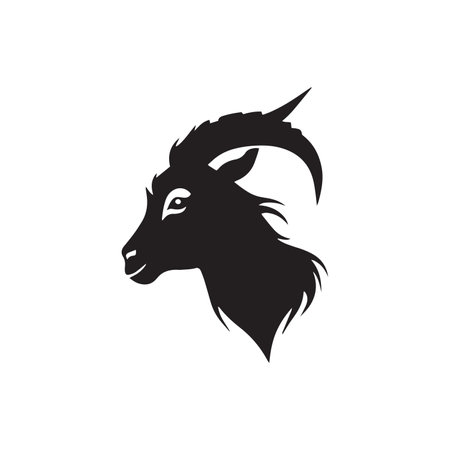Goat Head Vector Design vectorのイラスト素材