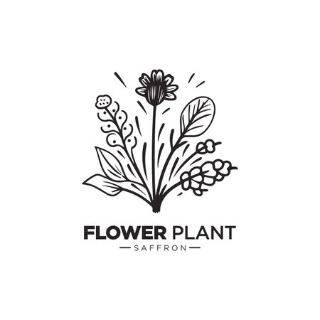 modern feminine flower with patels logo vector templateのイラスト素材