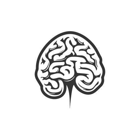 Human brain logo for genetics and healthcare design or idea of logoのイラスト素材