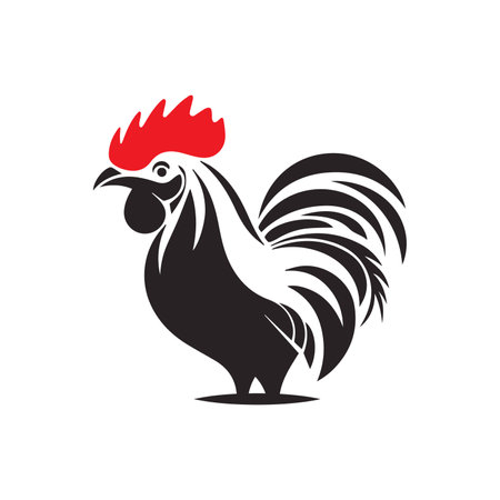 rooster or cock logo icon vector templateのイラスト素材