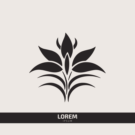 flower logo floral vector template with leavesのイラスト素材