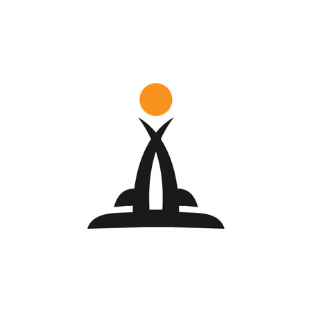 Building logo or fountain logo icon vectorのイラスト素材