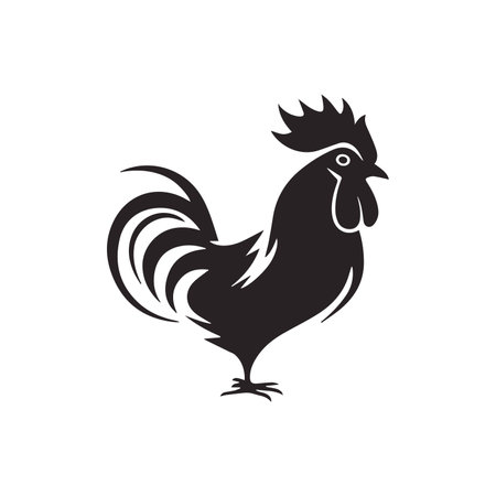 Rooster or cock logo vector icon templateのイラスト素材
