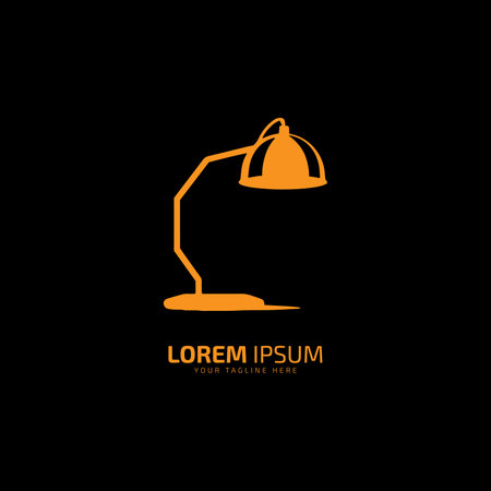 lamp logo, lamp icon vector, lamp symbol and light lampのイラスト素材