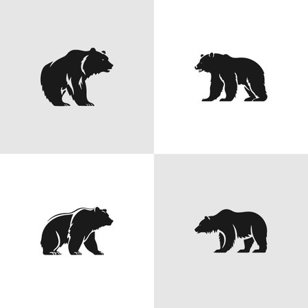 panda set icons. Vector illustration. Sketch for coloring page, tattoo, poster, print, t-shirtのイラスト素材