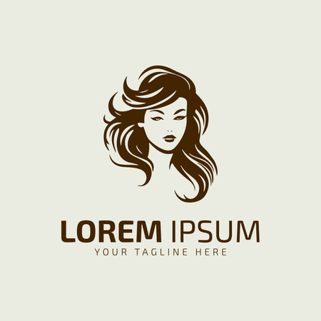 girl logo icon vector illustration template illustration design illustration woman silhouette woman.のイラスト素材