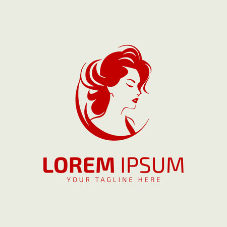 girl logo icon vector illustration template design woman style symbol silhouette woman.のイラスト素材