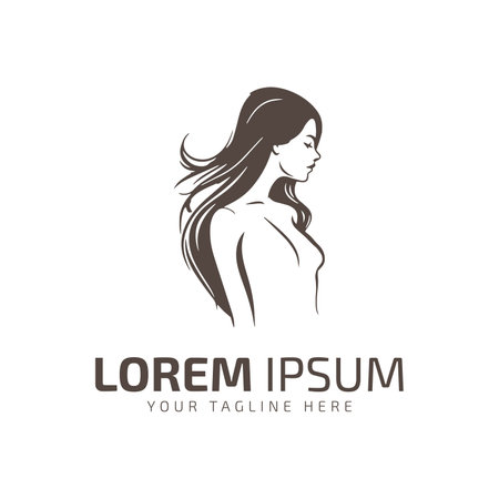 girl logo icon vector illustration template design illustration woman style symbol.のイラスト素材