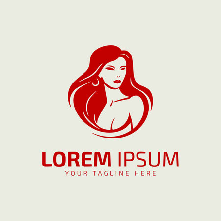 girl logo icon vector illustration template illustration design illustration woman symbol silhouette woman.のイラスト素材