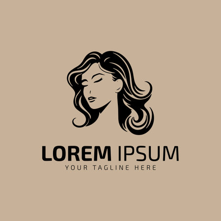 girl logo icon vector illustration template illustration design illustration woman style silhouette woman.のイラスト素材