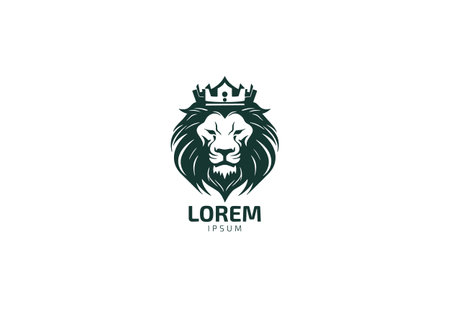 Lion Head Logo Vector Template Illustration Designのイラスト素材