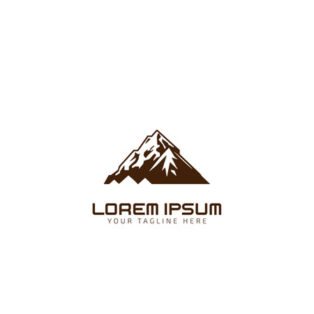mountain logo vector templateのイラスト素材