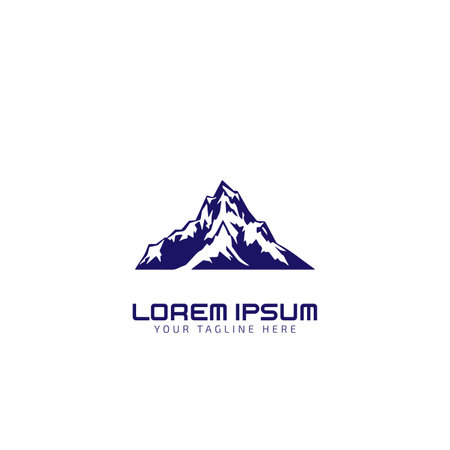 Mountain Logo Vector Illustration, Mountain Logo template, mountain vector iconのイラスト素材