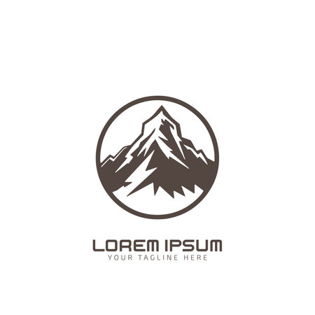Mountain icon set. Collection of high quality black outline logo for mobile concepts and web apps. Mountain in trendy flat style.のイラスト素材