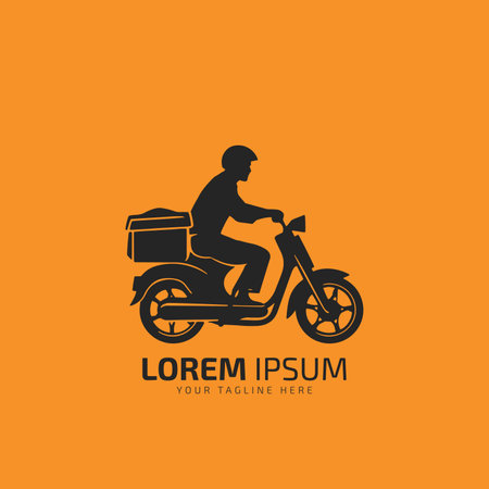delivery by bike icon. Simple element illustration. delivery by bike concept symbol design from Delivery collection. Can be used for web and mobile.のイラスト素材