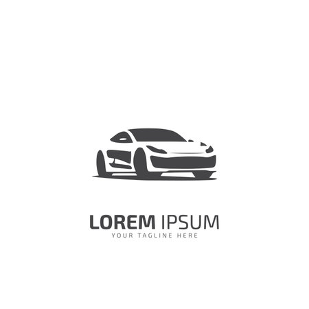 sport car logo template, Perfect logo for business related to automotive industry. car vector.のイラスト素材