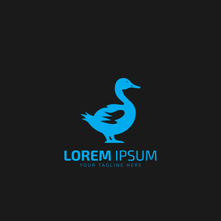 Duck logo vector illustrationのイラスト素材
