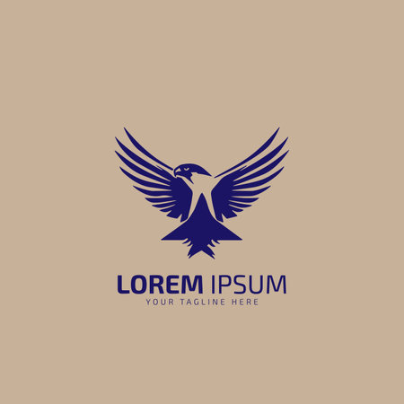 Eagle Logo Vector bird designのイラスト素材