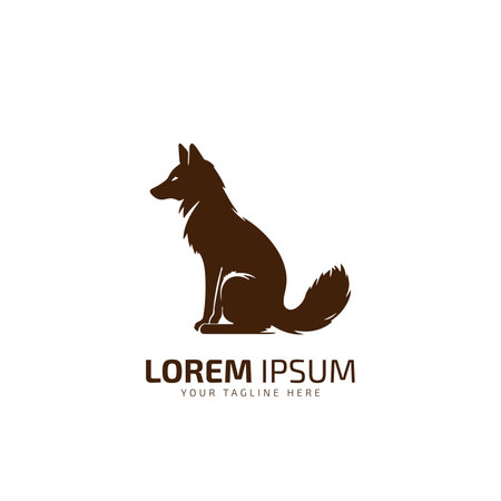 Vector of fox design on white background. Fox logo or icon. Easy editable layered vector illustration. Wild Animal.のイラスト素材
